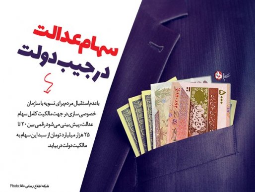 واریز ناگهانی ۲۵ هزار میلیارد تومان سهام عدالت به جیب دولت؟
