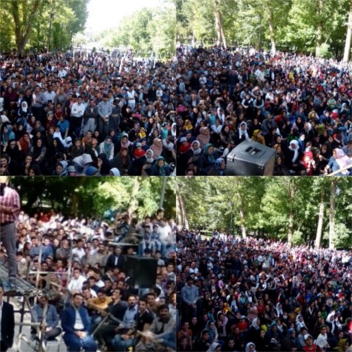 نغمه های چریکه ی شه و ، پارک مولوی سقز را آغشته به جمعیت کرد
