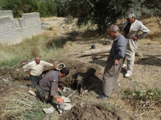 پیگیری گولان سقز نتیجه داد/ لوله آب شکسته شده پس از پنج ماه بازسازی شد