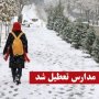 بارش برف  مدارس شهرستان سقز را تعطیل کرد