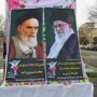 پرچم جمهوری اسلامی ایران در سقز به اهتزاز درآمد/ تمثال امام(ره) گلباران شد+عکس